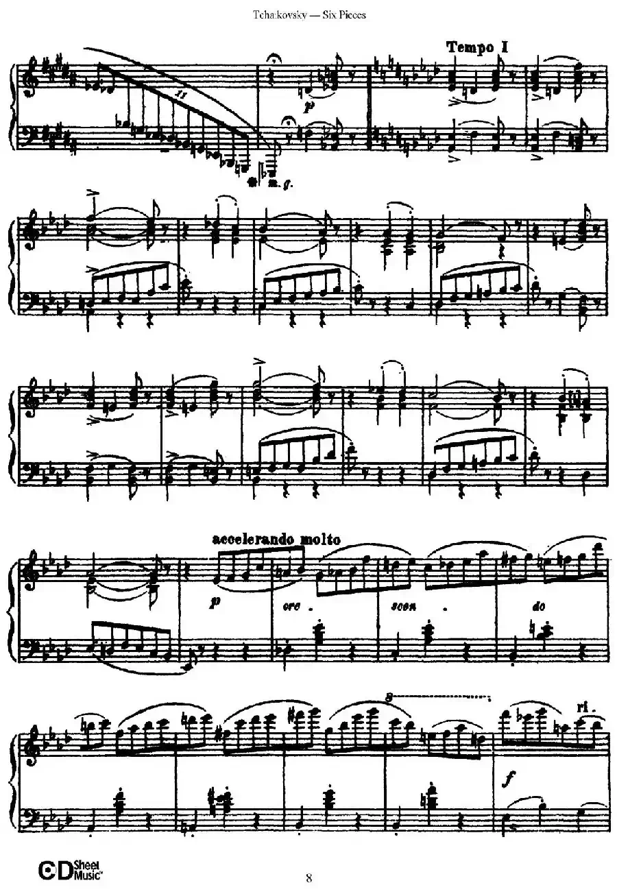 Six Pieces Op.51（6首小品·1）