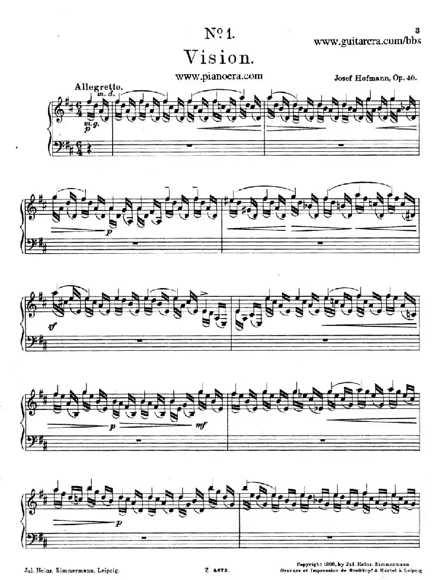 Charakterskizzen Op.40（个性素描 1. 幻影 Vision）