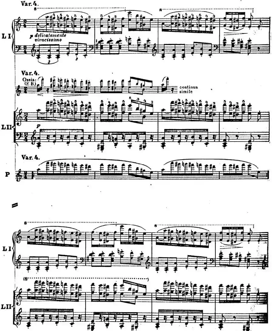 6首帕格尼尼大练习曲（Thema mit Variationen Etude Nr.6）