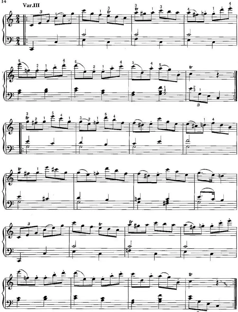 不可不弹的世界钢琴名曲：“星星”变奏曲
