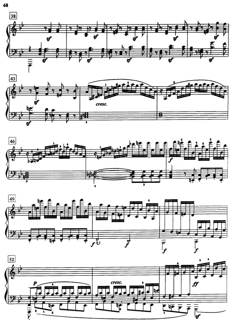 bB大调奏鸣曲Op.22（第一乐章）