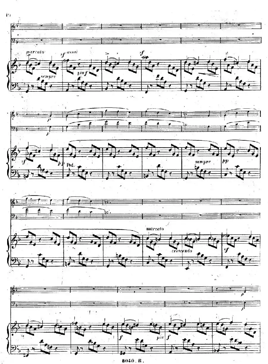 Piano Trio No.1 in d Minor Op.49（d小调第一钢琴三重奏·第一乐章）