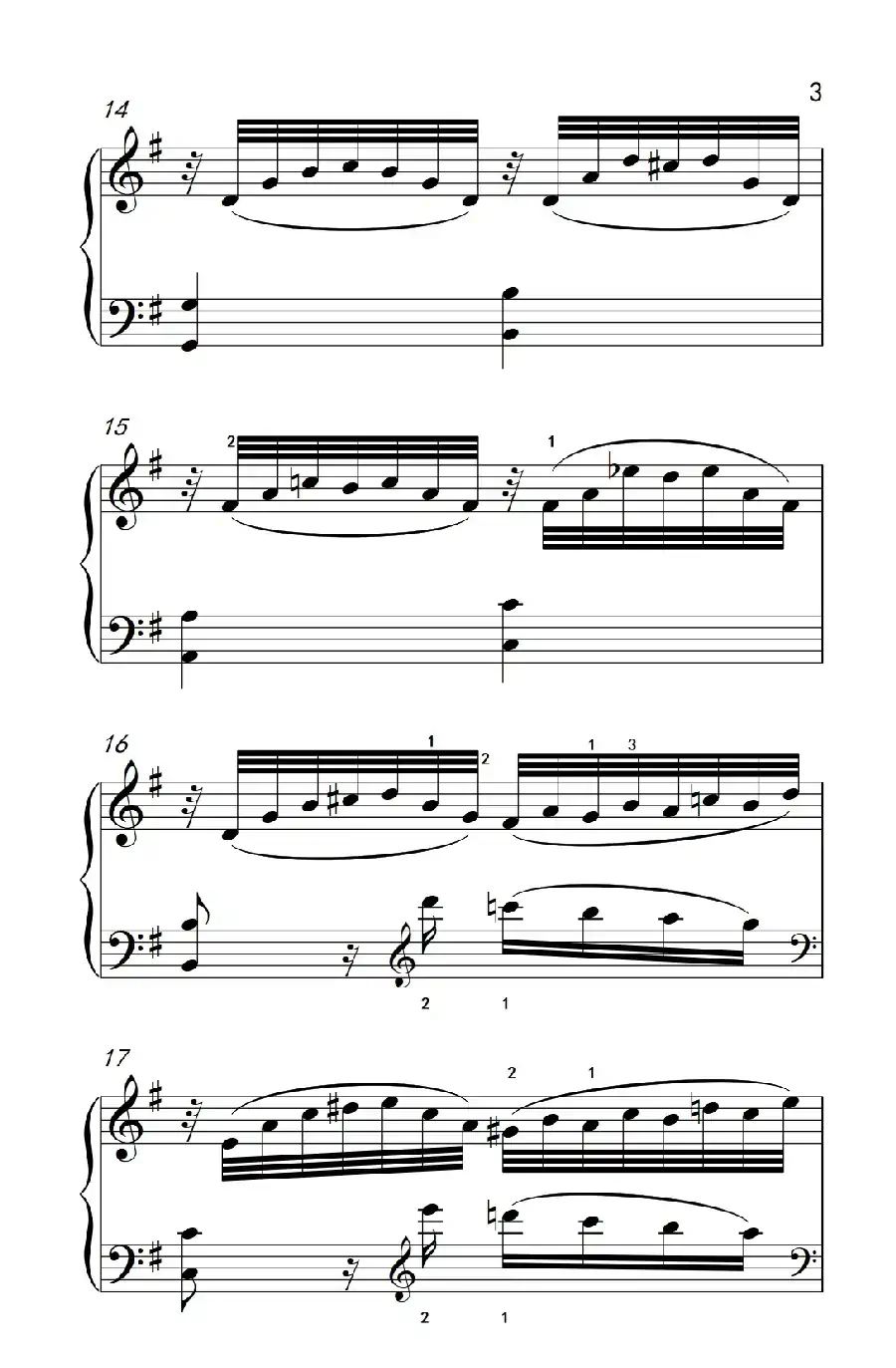 奏鸣曲 Opus 2 Nr.3 第二乐章(贝多芬奏鸣曲集 1)