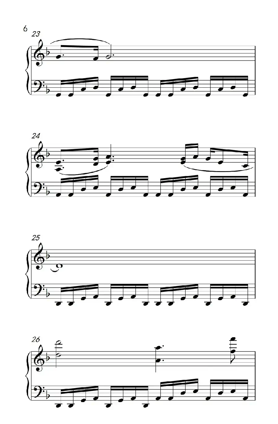 世间始终你好（《弹吧音教》制谱版）