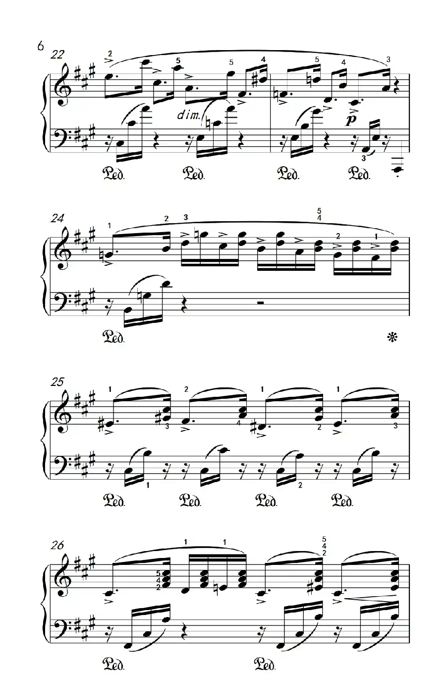 第六级 2.蝴蝶（中央音乐学院 钢琴（业余）考级教程 4-6级）