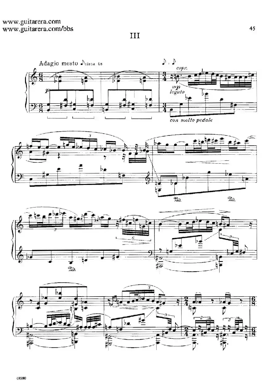 Piano Sonata Op.26（钢琴奏鸣曲·第二乐章）