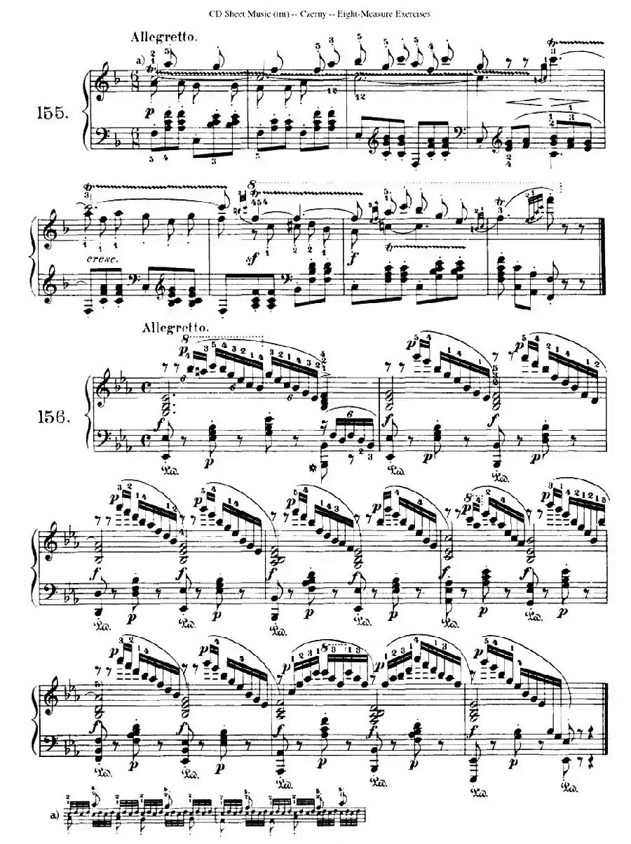 160 Eight- Measure Exercises.Op.821(车尔尼160首钢琴八小节练习曲(142——160))
