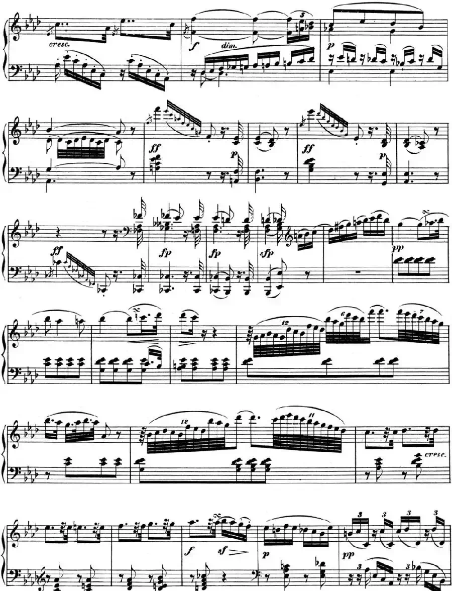 贝多芬钢琴奏鸣曲05 c小调 Op.10 No.1 C minor