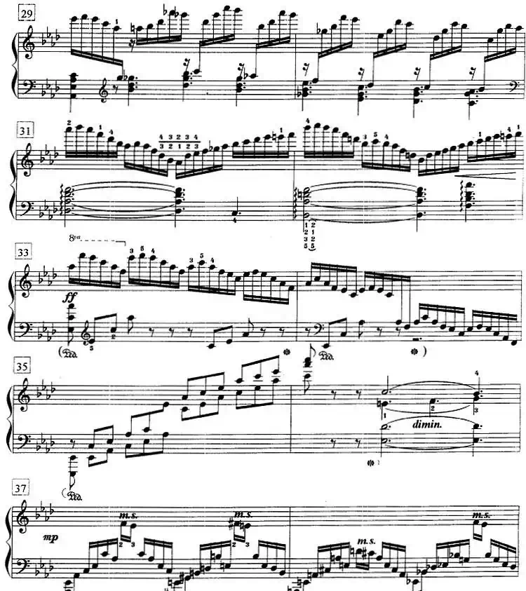 钢琴教程第七级 练习曲（OP.72 No.11）