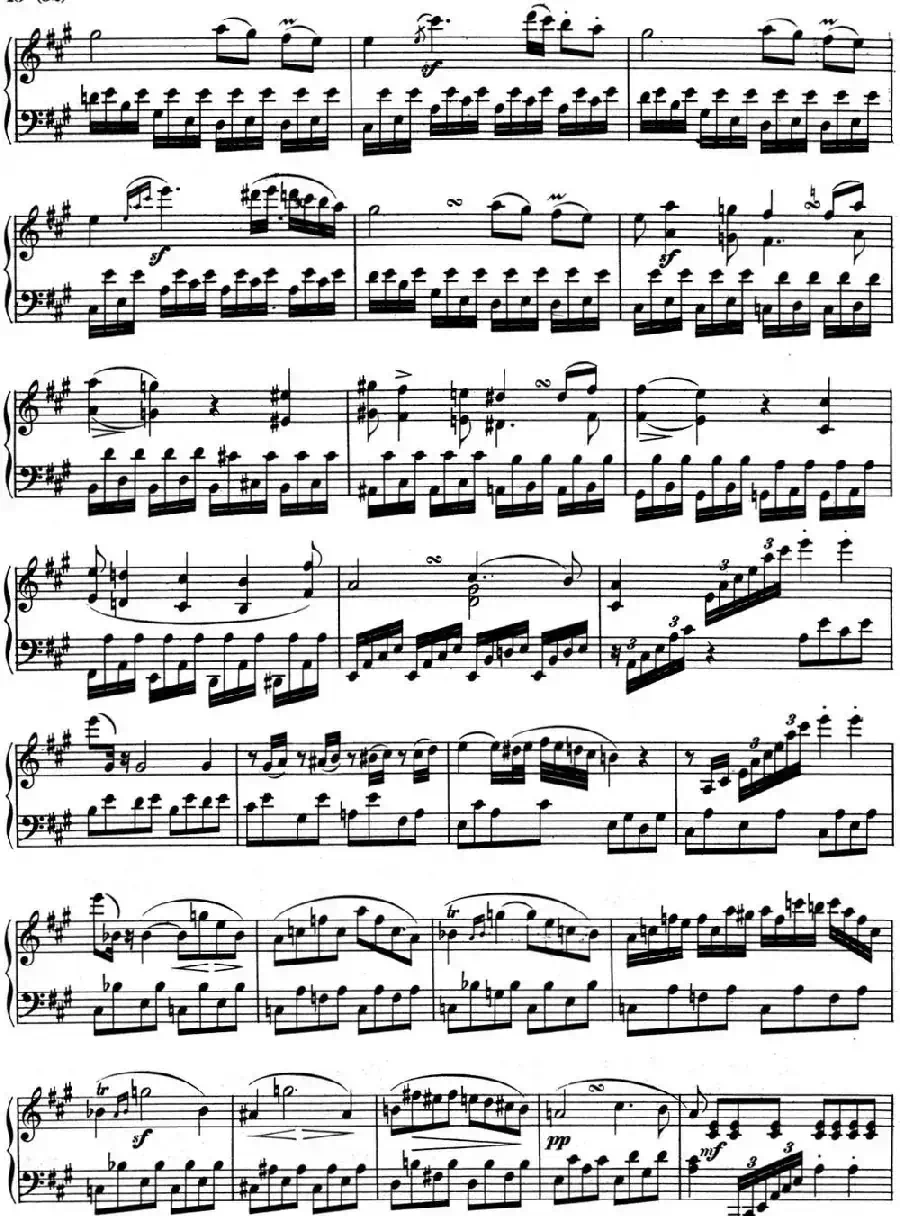 贝多芬钢琴奏鸣曲02 A大调 Op.2 No.2 A major