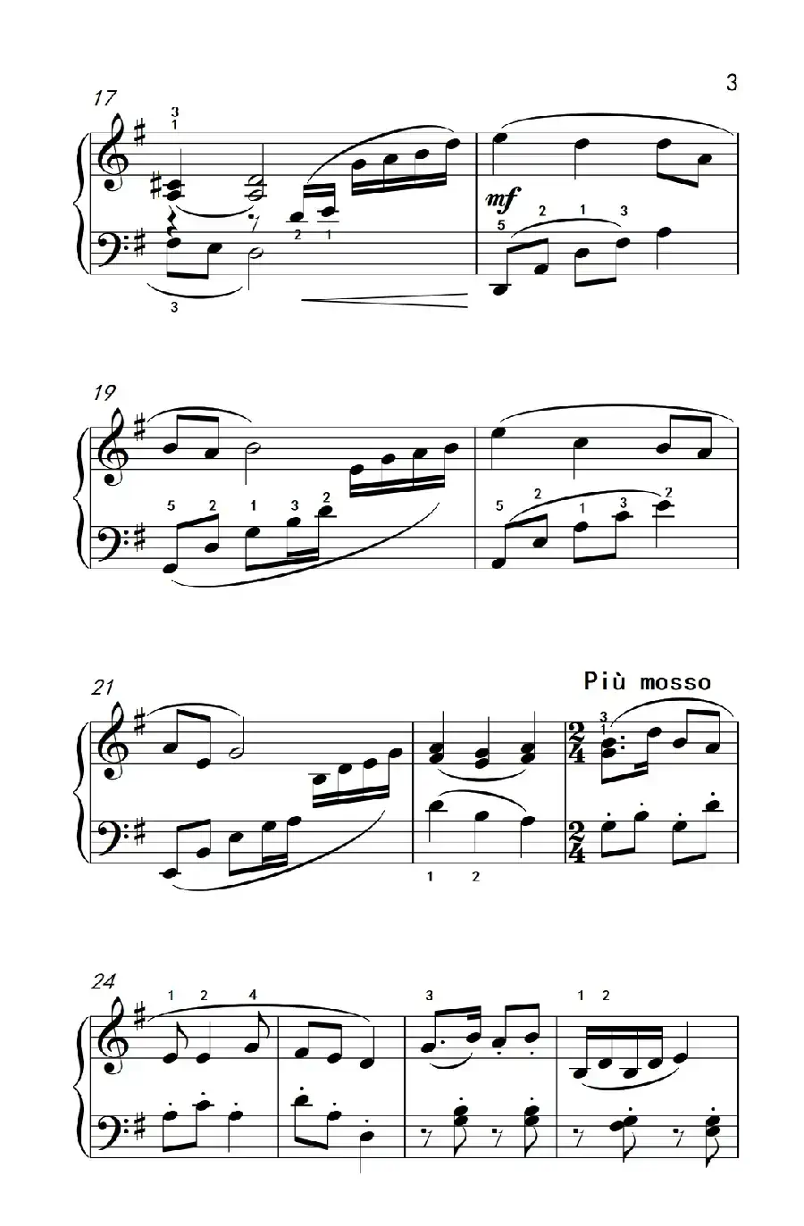 北风吹（老年大学 钢琴教程 3）