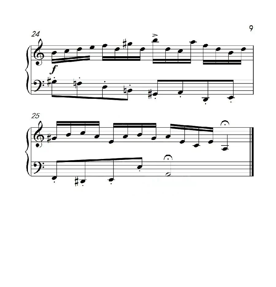 第六级B组 二部创意曲（中国音乐学院钢琴考级作品1~6级）