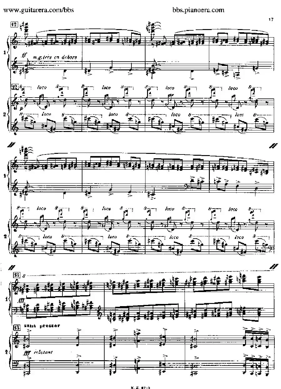 Sonata for Two Pianos（双钢琴奏鸣曲）