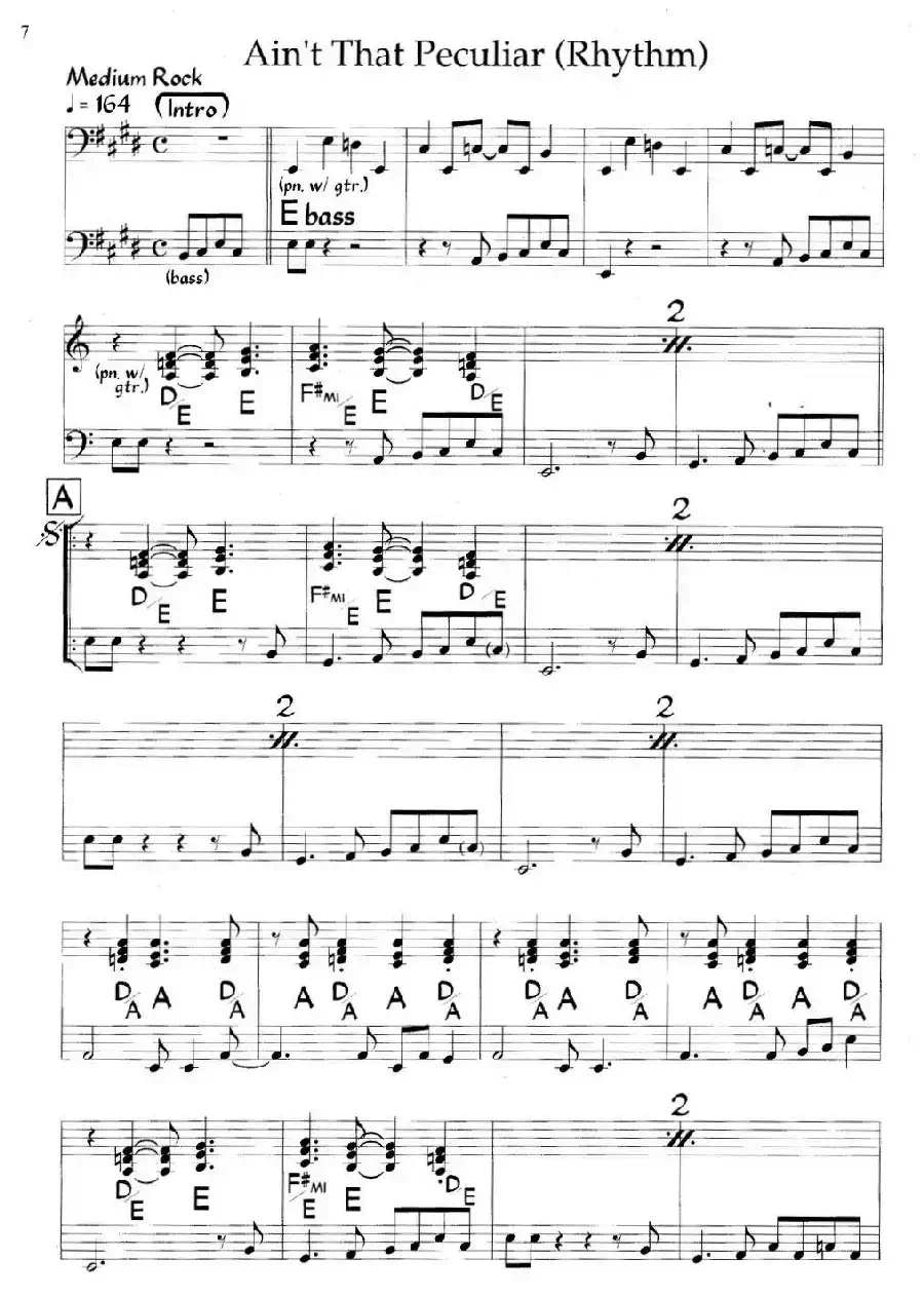 Ain't That Peculiat（爵士钢琴曲）