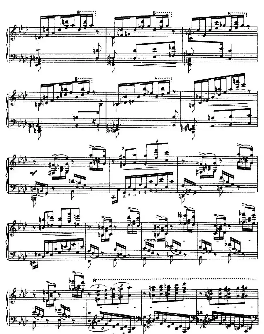 12 Etudes d'execution Transcendante S.139（12首超技练习曲·10）