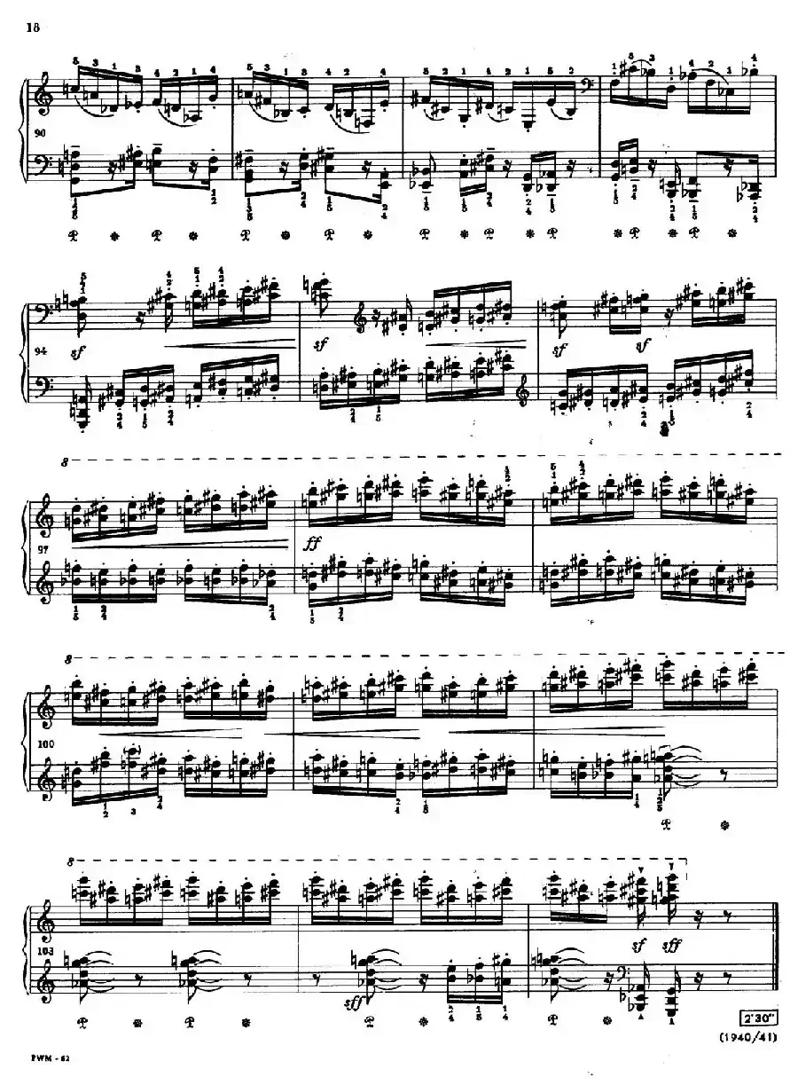 Two Studies（2首练习曲 2. 不过分的快板）