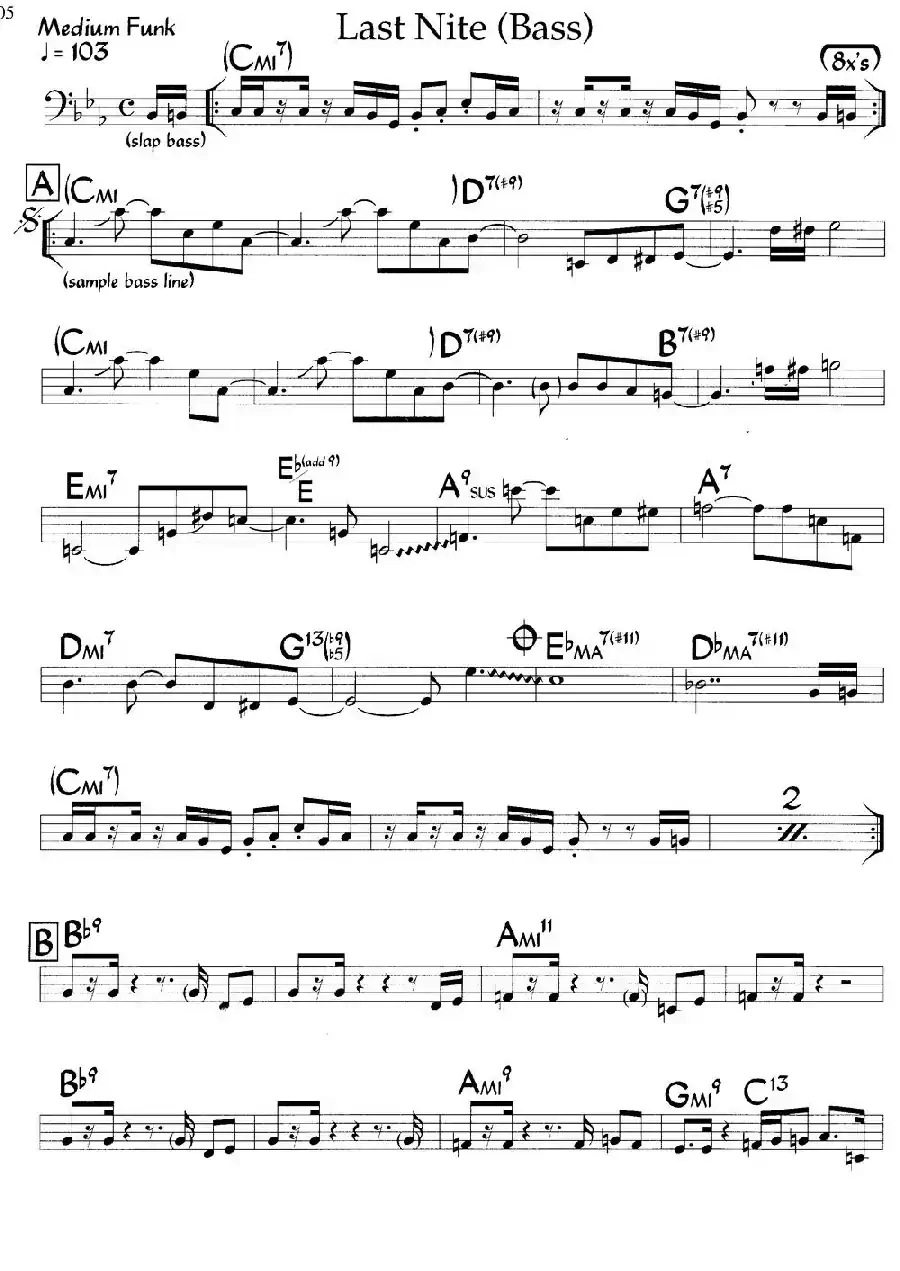 Last Nite（爵士钢琴曲）