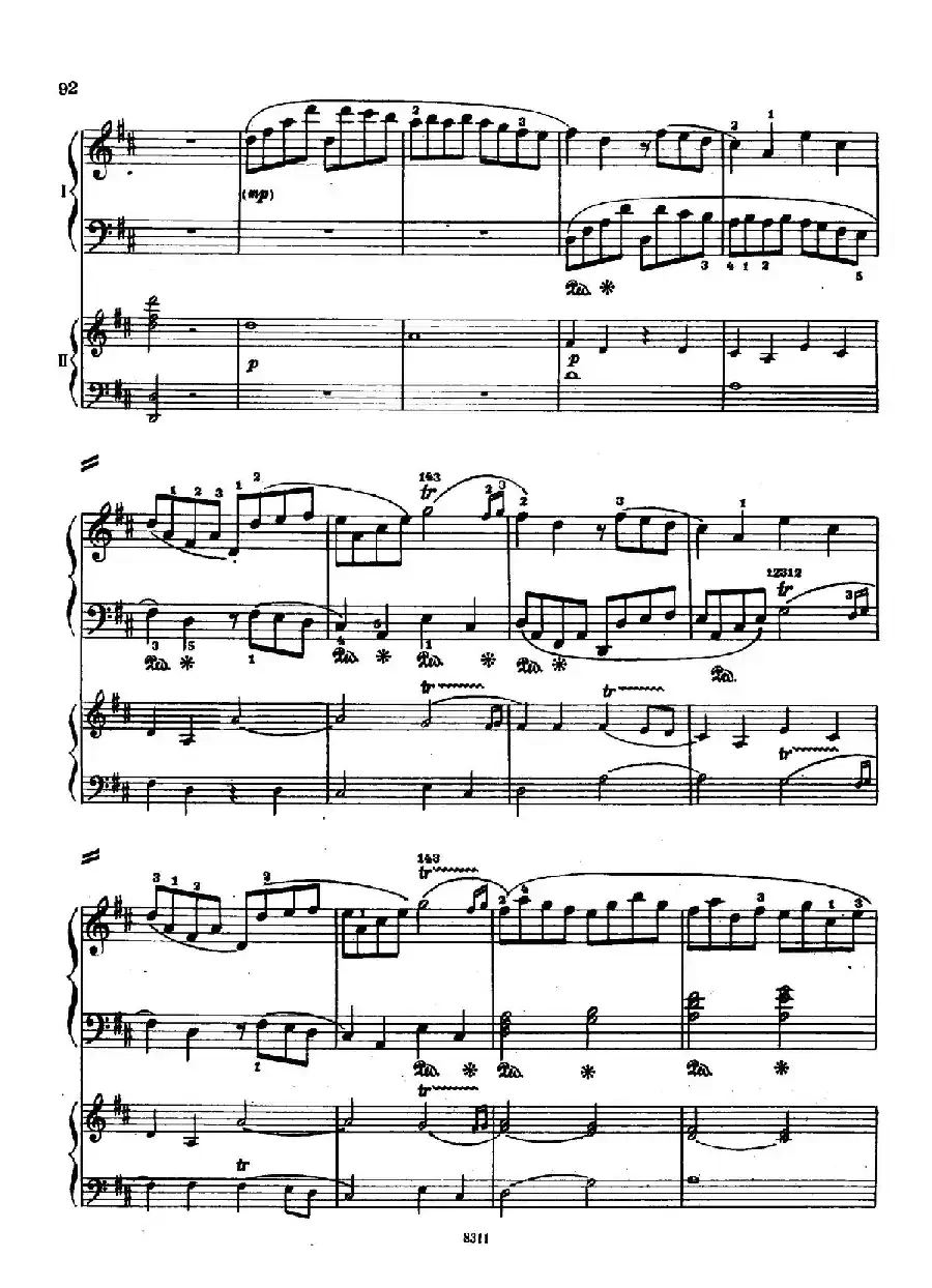 Concerto no 5 K 175 - 2 Piano（Ⅲ）