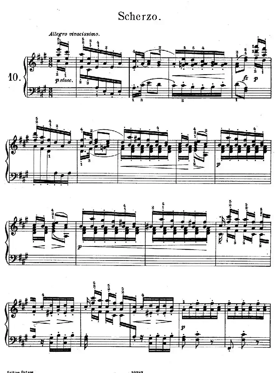 Akvareller Op.19（水彩画 10. 谐谑曲）