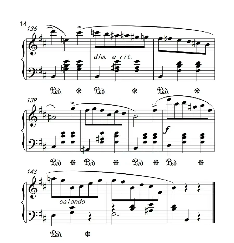 第六级 圆舞曲(中国音乐学院钢琴考级作品1~6级)