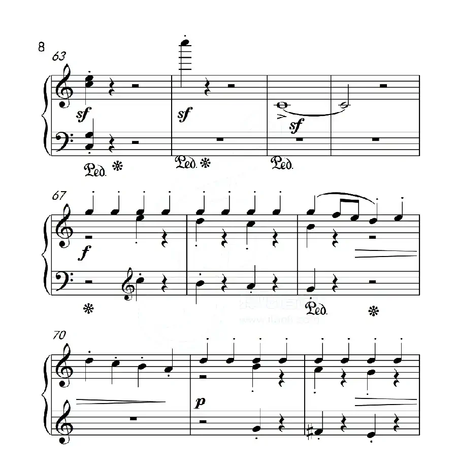 第五级 木偶游行(中国音乐学院钢琴考级作品1~6级)
