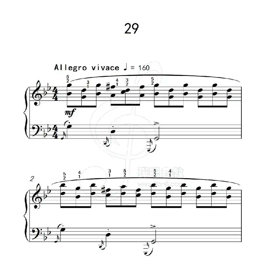 练习曲 29(克拉莫钢琴练习曲60首)