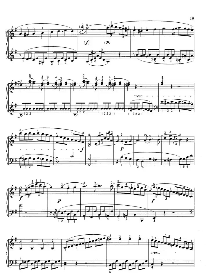 奏鸣曲（G大调）