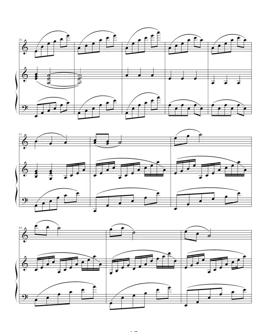 My love（钢琴伴奏谱）