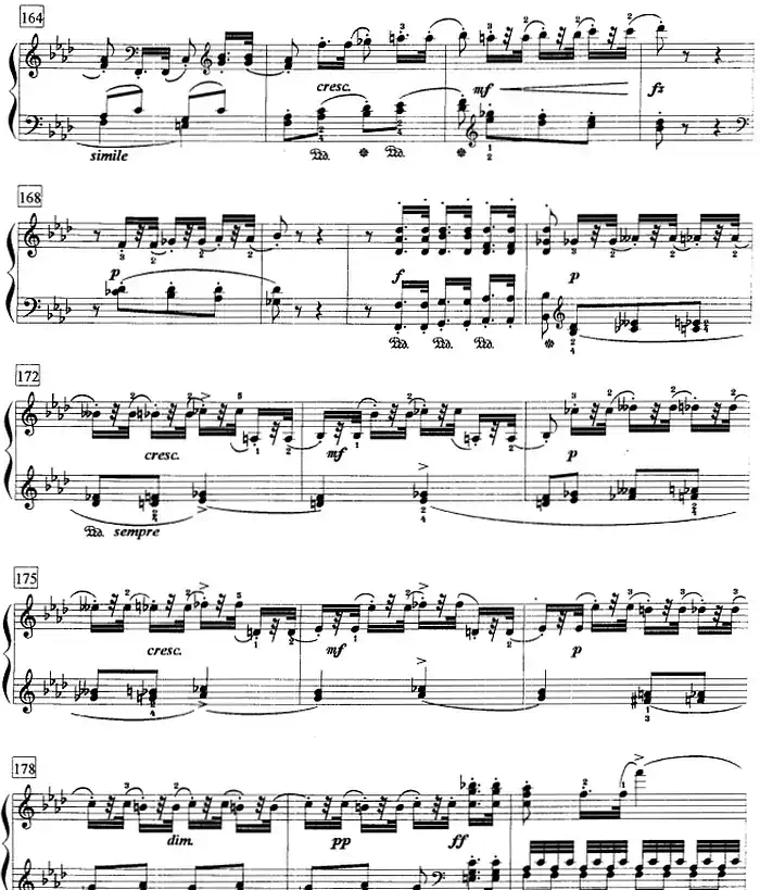 钢琴教程第七级 大型乐曲（f小调变奏曲 Op.83）
