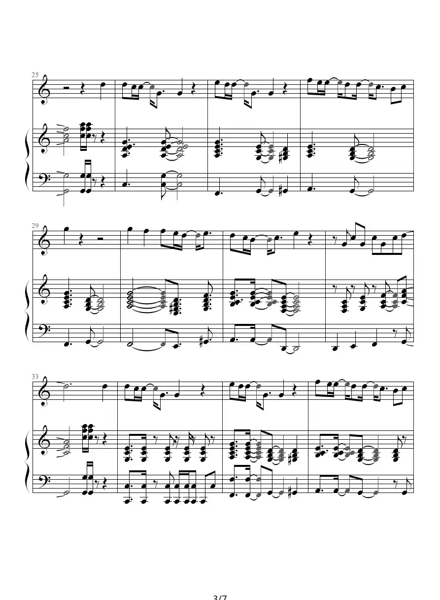 在每一秒里都想见到你（钢琴伴奏谱）