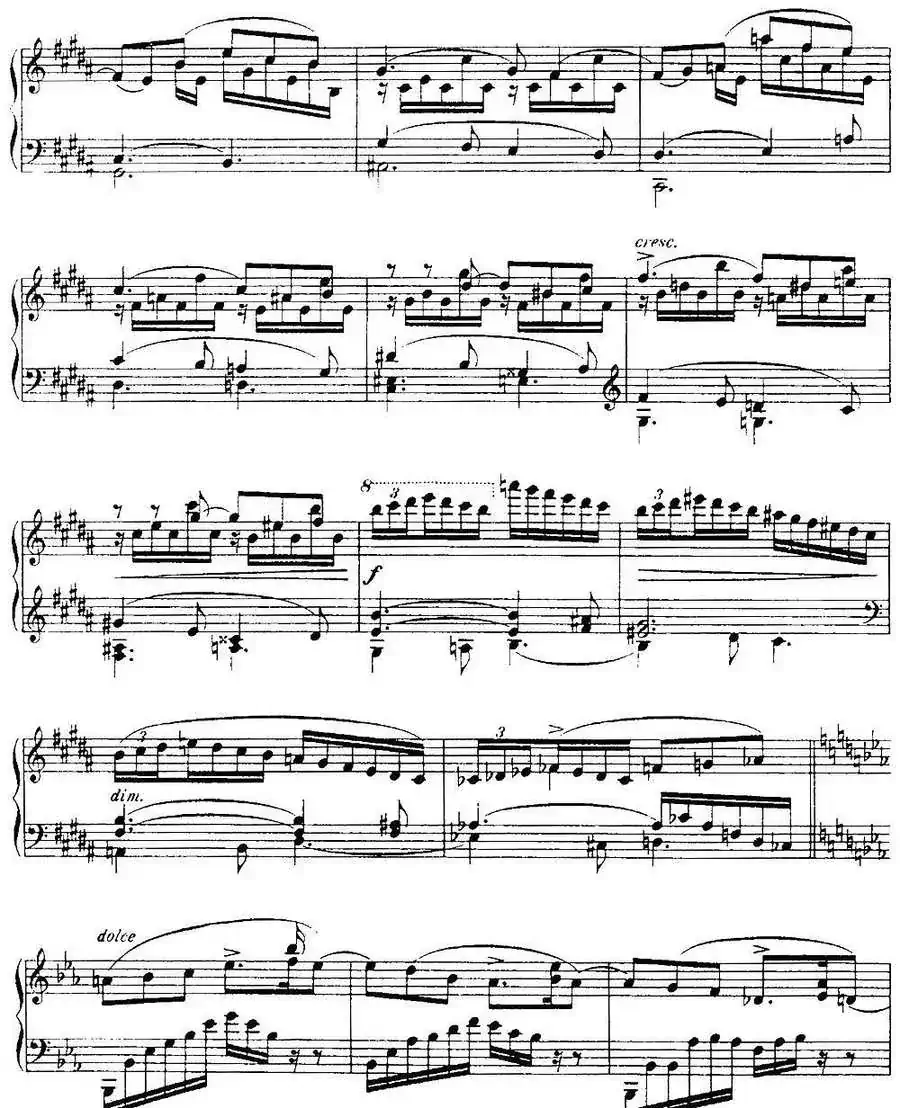 福雷13首船歌：Barcarolle No·6 in E-flat, Op·70