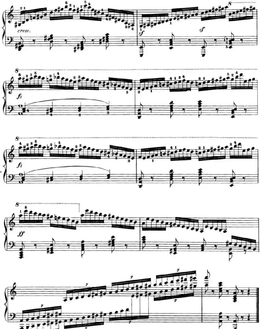 50首车尔尼Op.740钢琴手指灵巧技术练习曲(NO.17)