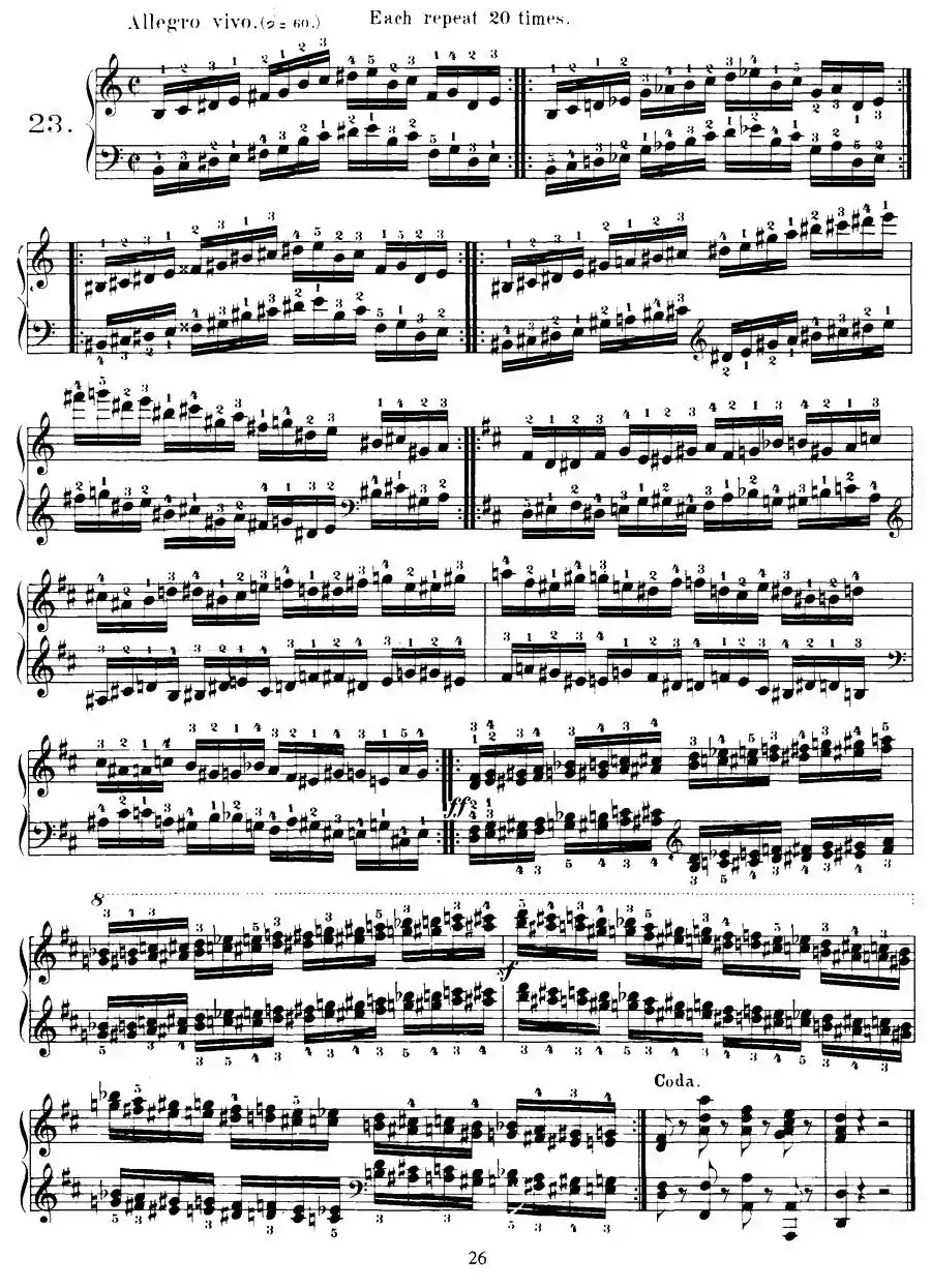 Czerny - 40 Daily Exerci Op.337（20—25）（40首日常训练曲）