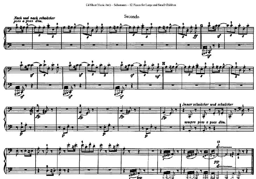 12首为孩子们而作的四手联弹曲 Op.85（四手联弹）（5）