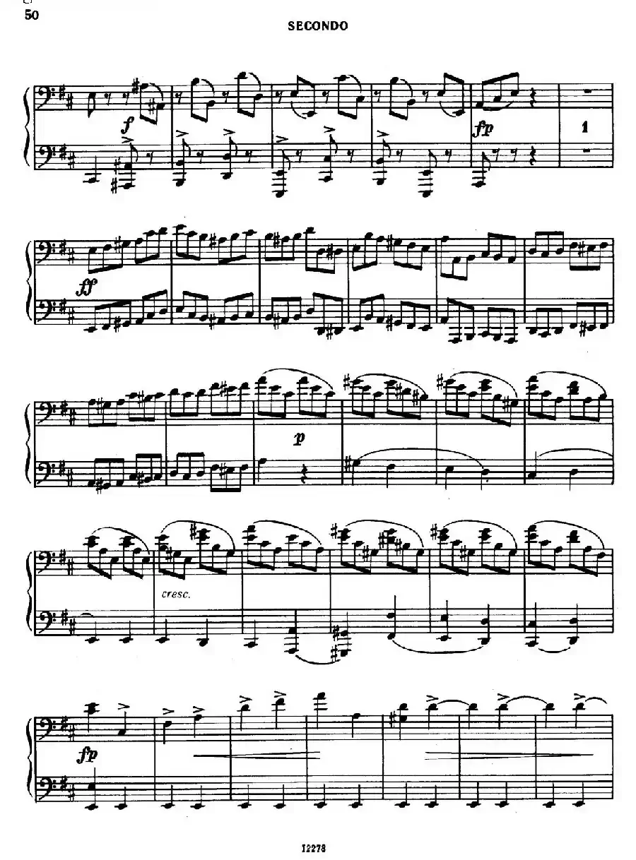 Tarantella in D Major（D大调塔兰泰拉舞曲·四手联弹）