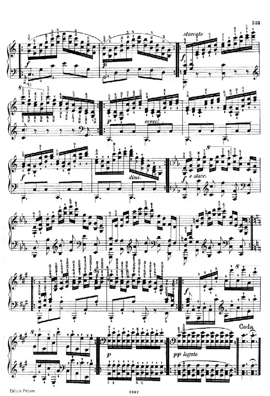 School of the Virtuoso Op.365（60首钢琴高级练习曲·58）