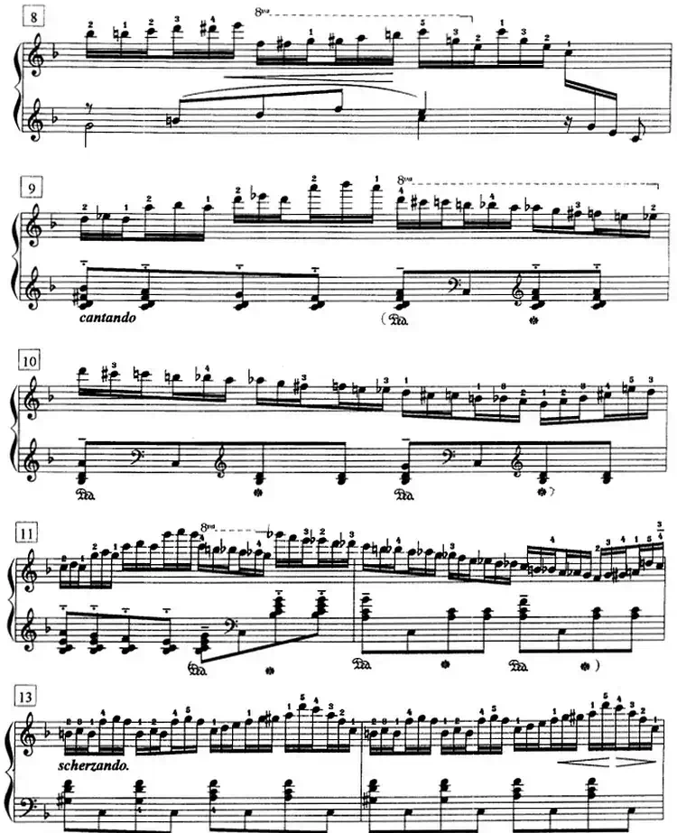 钢琴教程第七级 练习曲（Op.72 No.6）