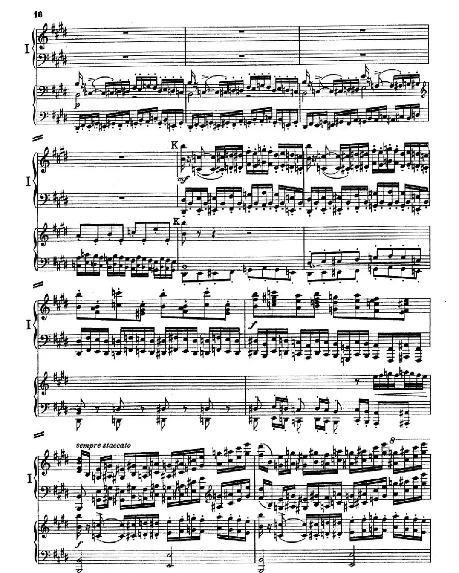 Piano Concerto in E Major Op.59（E大调钢琴协奏曲·双钢琴·第一乐章）
