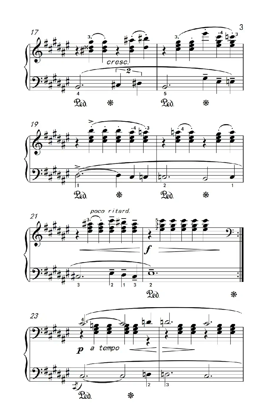 第八级2.春天 Op.43 No.6（中央音乐学院 钢琴（业余）考级教程 7-9级）