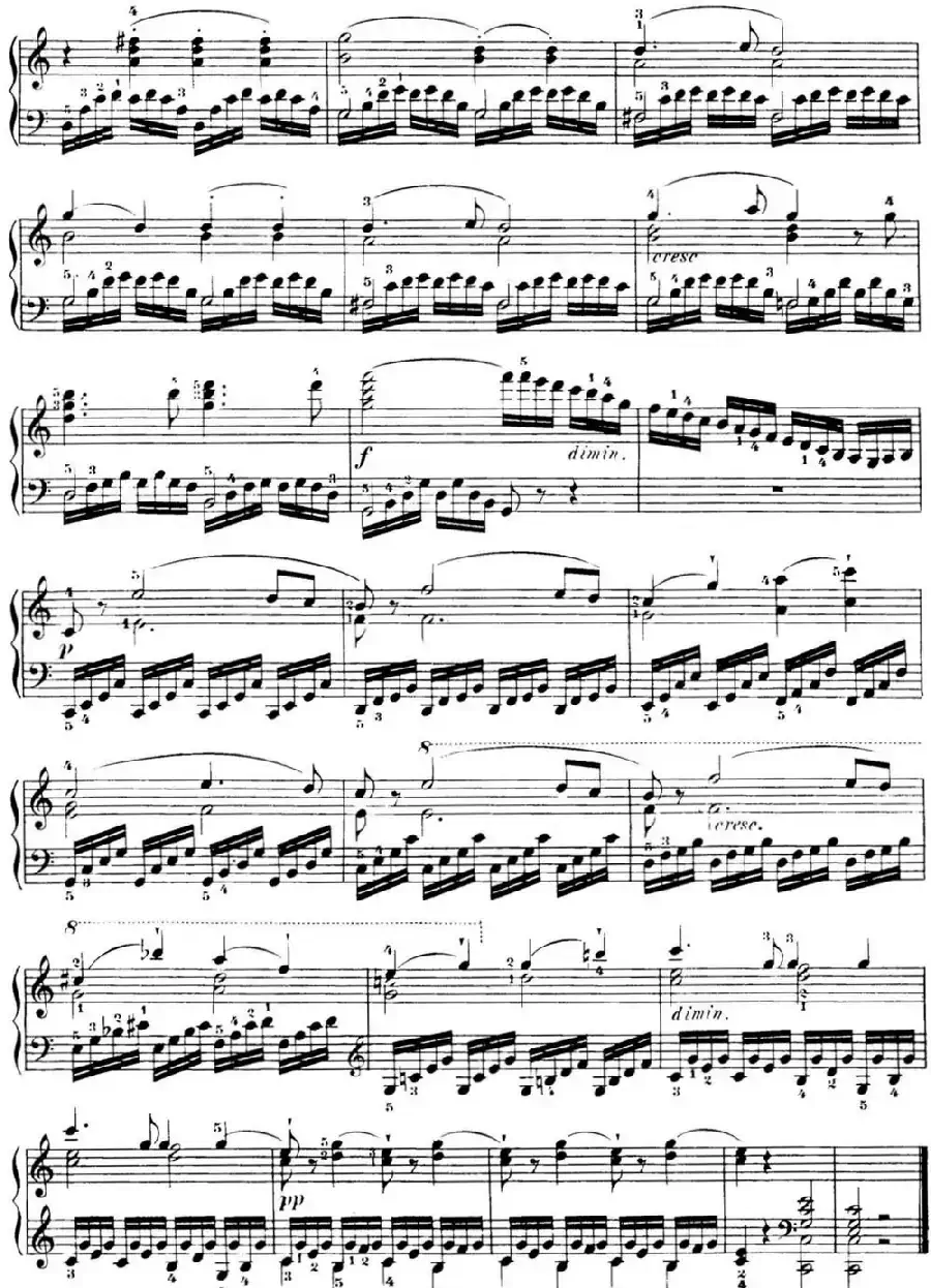 40首车尔尼Op.299钢琴快速练习曲（NO.7）