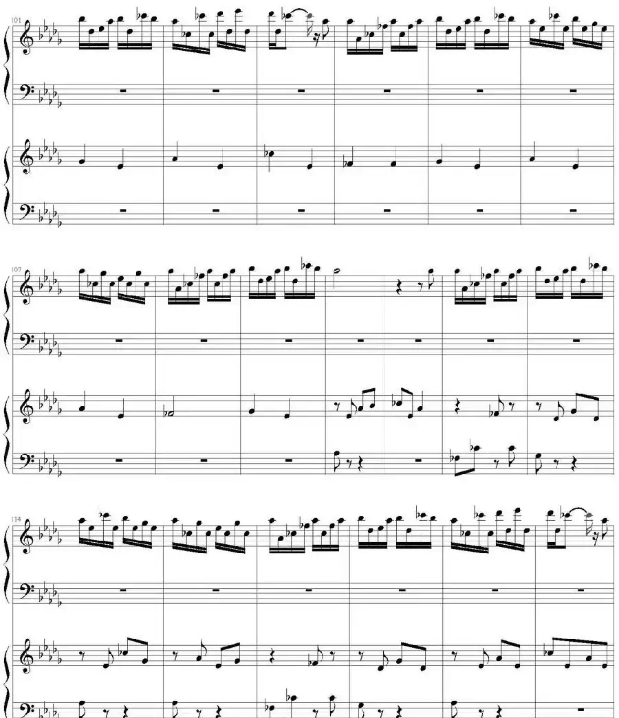 Flower Dance（花舞）（四手联弹）