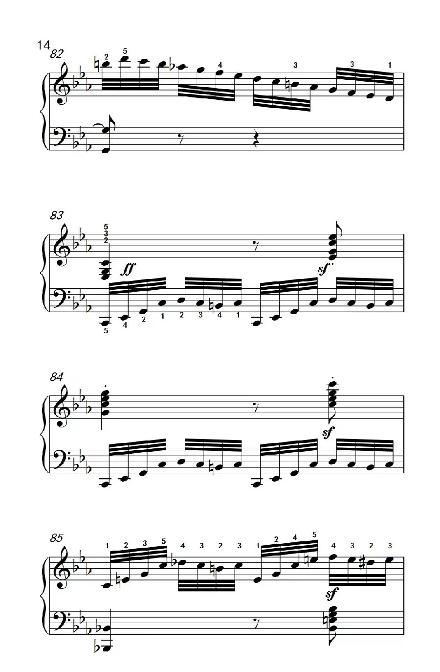 奏鸣曲 Opus 7 第四乐章(贝多芬奏鸣曲集 2)