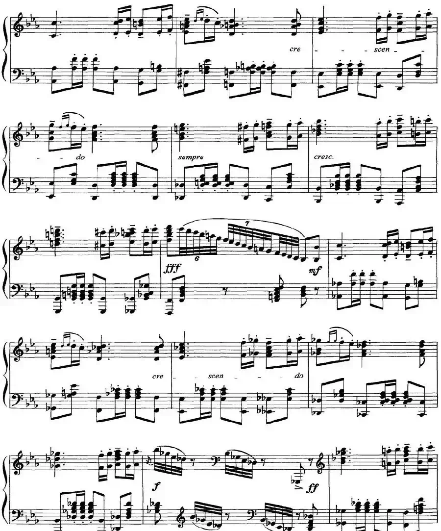 柴可夫斯基18首钢琴小品Op.72（7.Polacca de concert）