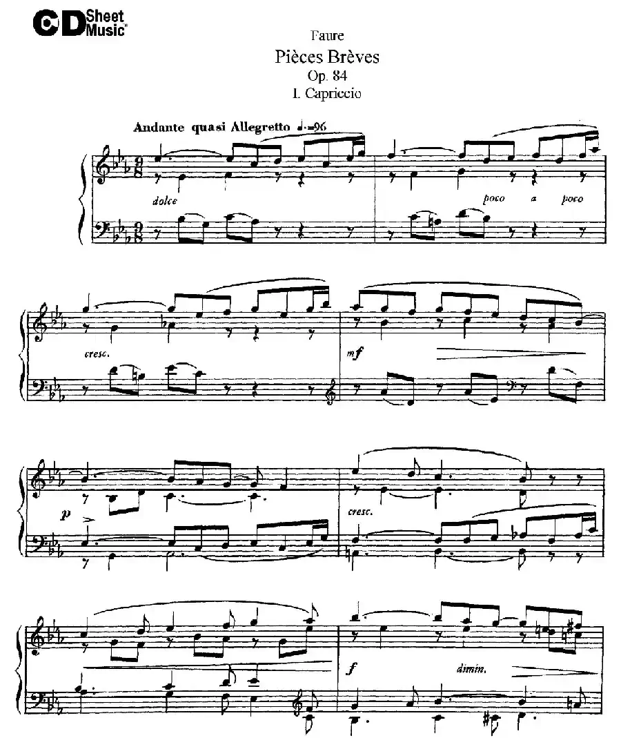Pieces Breves Op.84（Ⅰ）