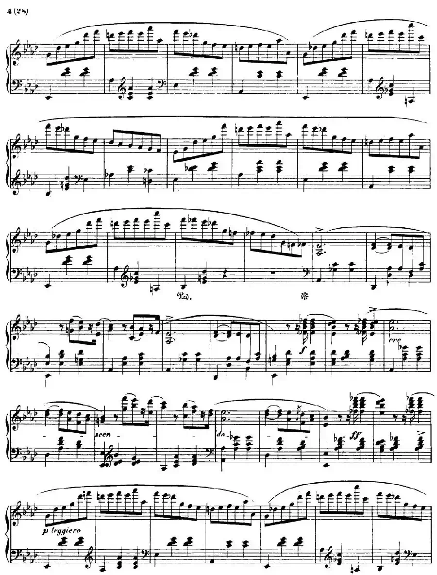 降A大调圆舞曲Op.42