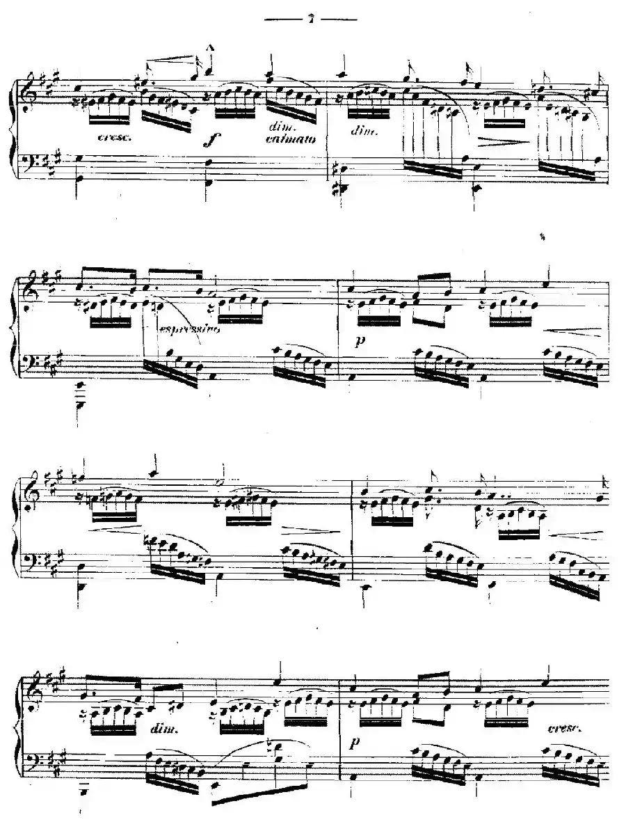 A大调练习曲“小溪”（Op.6）