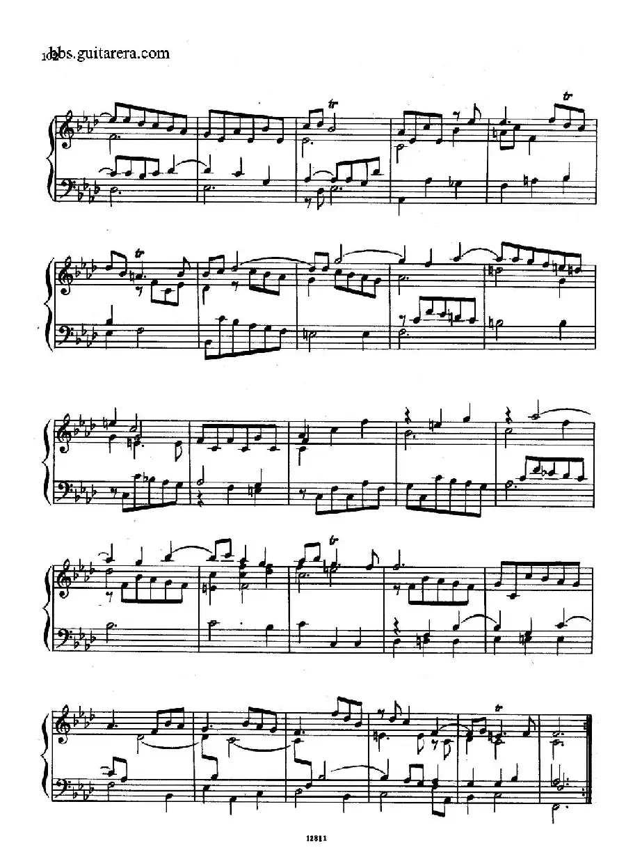 Suite No.8 in f Minor HWV 433（f小调第八组曲）