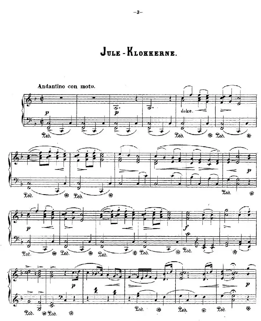 Bárnenes Juul Op.36（孩子们的圣诞夜·1. 圣诞钟声 2. 圣诞诗）