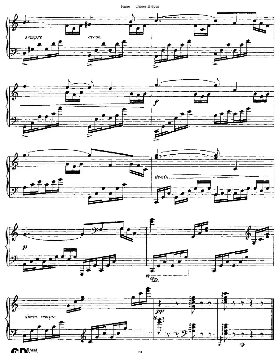 Pieces Breves Op.84（Ⅶ）