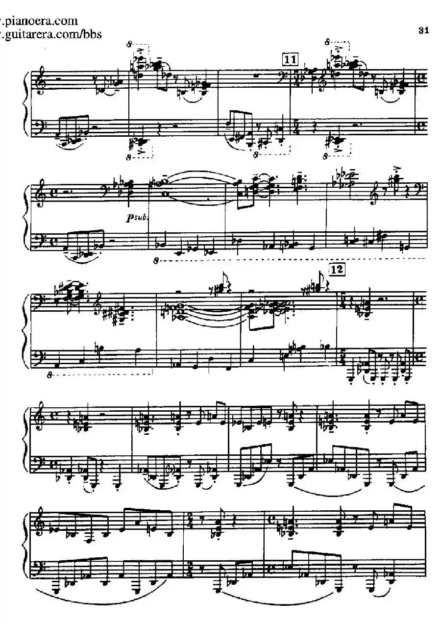 Piano Sonata（钢琴奏鸣曲· 第三乐章）